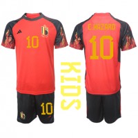 Dětský Fotbalový dres Belgie Eden Hazard #10 MS 2022 Domácí Krátký Rukáv (+ trenýrky)